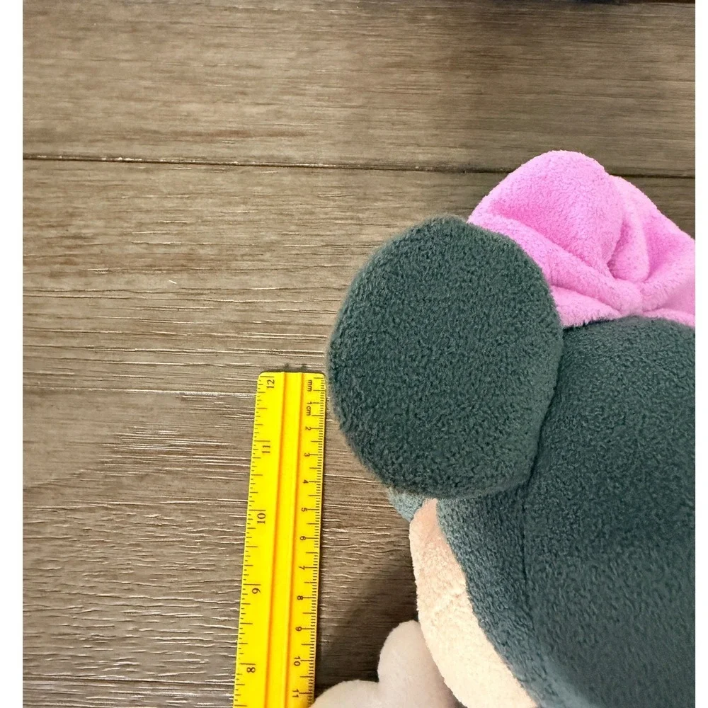 Disney Baby Minnie Mouse Plush Pink Polka Dot Dress Stuffed Animal Toy